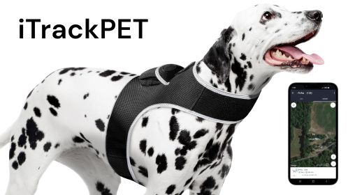 Pet Tracker Waterproof Tracker w/ Online GPS Pet Tracking System Phone App Size:M