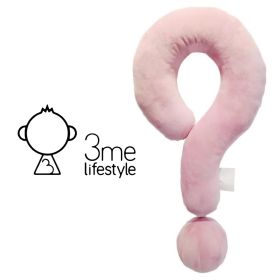 3me Lifestyle Portable Question Mark Pillow Memory Foam Travel Neck Pillows Ergonomic Neck Support Cushion For Sleeping Rest On Airplane Car Train And (Option: A)